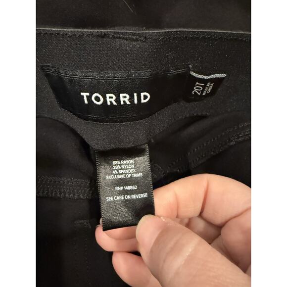 Studio by Torrid Black Stretch Skinny High Waist Pants Size 20T - Picture 5 of 6